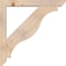 Ekena Millwork Funston Slat Smooth Bracket w/ Offset Brace, Douglas Fir, 5 1/2"W x 38"D x 38"H BKT0604X38X38FST06SDF - alternate 3
